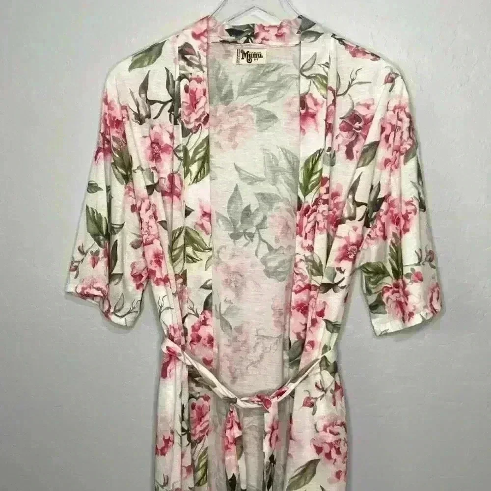 Show Me Your MuMu Brie Floral Robe One Size